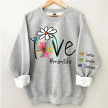 Love Mimi Life Flower Sweatshirt