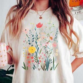 Colorful Wildflower Bouquet T-Shirt