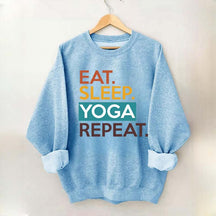 Eat Sleep Yoga Repeat Sweatshirt