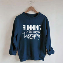 Running Is My Therapy Sports Sweatshirt