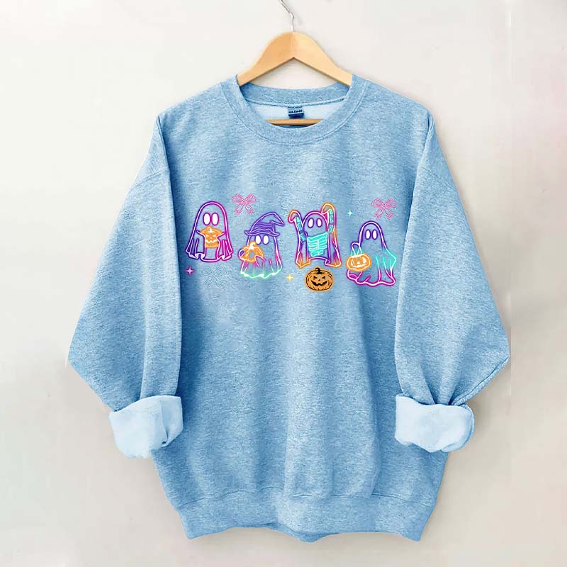 Halloween Ghost Neon Sweatshirt