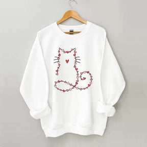 Cat Valentine Heart Sweatshirt