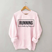 Running Track Funny Sweatshirt