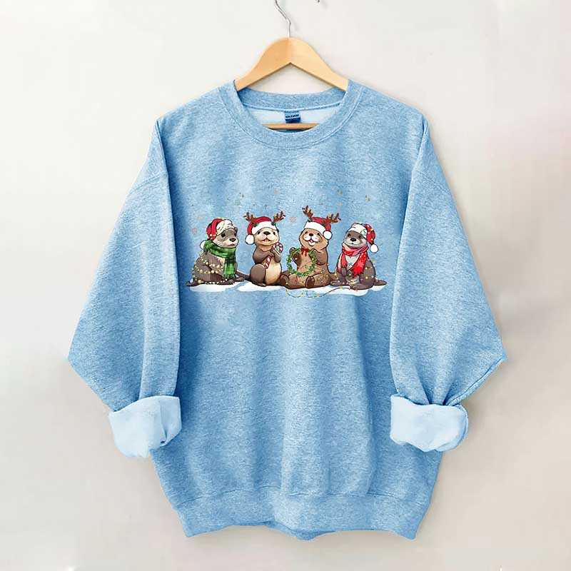 Christmas Otters Sweatshirt