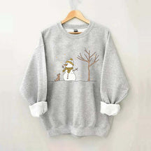 Christmas Snowman Dead tree Sweatshirt