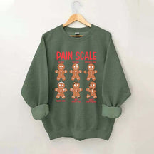 Pain Scale Gingerbread Sweatshirt