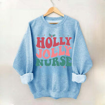 Holly Jolly Nurse Christmas Sweatshirt