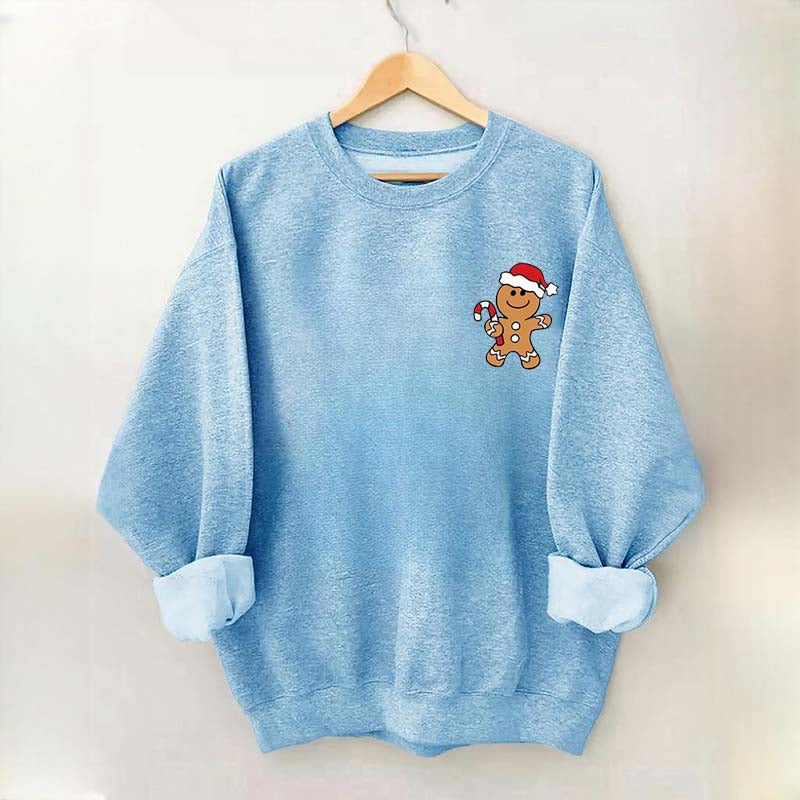 Women's Christmas Gingerbread Man Sweatshirt