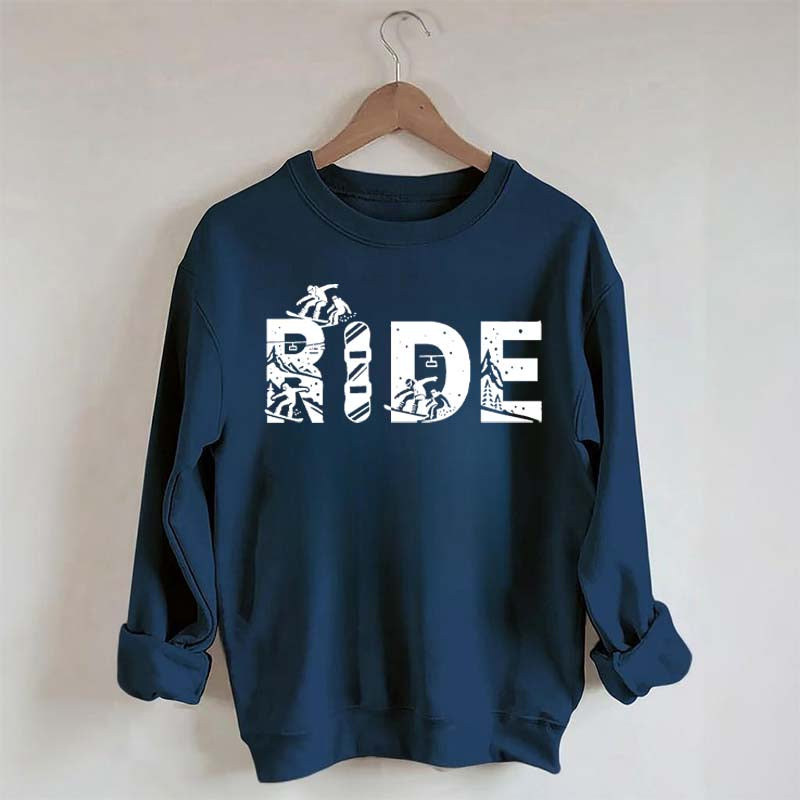 Ride Snowboard Skiing Sweatshirt