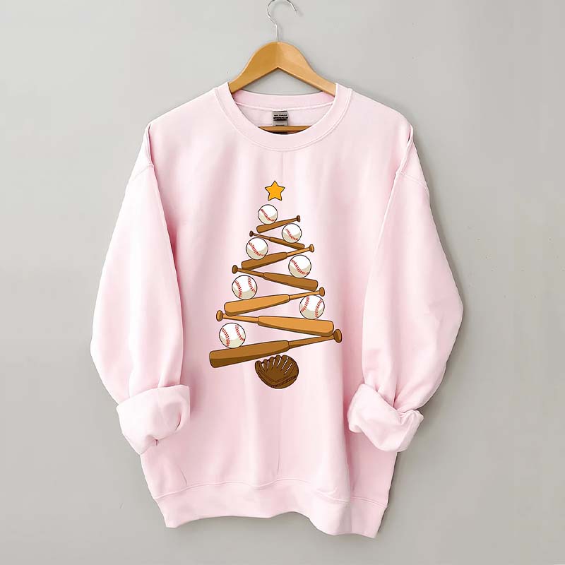 Baseball Christmas Tree Sweatshirt