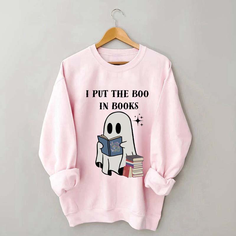 I Put The Boo In Books Sweatshirt