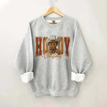 Howdy Christmas Gingerbread Man Sweatshirt