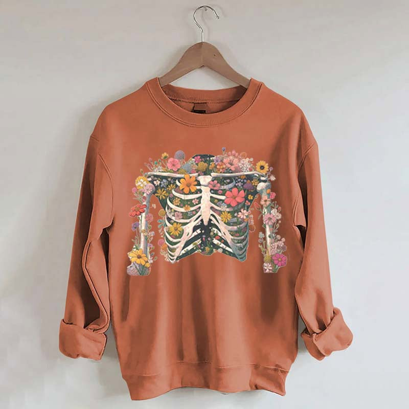 Rib Cage Cottagecore Wildflower Sweatshirt