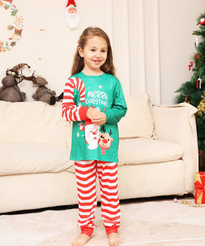 Christmas Parent-Child Pajamas with Santa Fawn