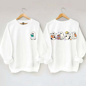 Little Ghosts Reading Books Sweatshirt