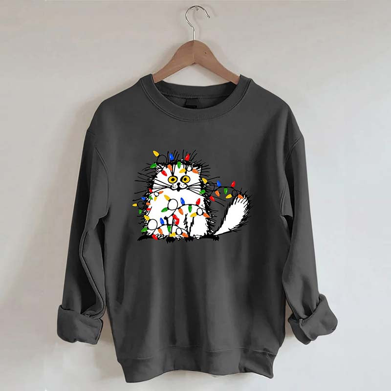 Christmas Funny Cat Sweatshirt