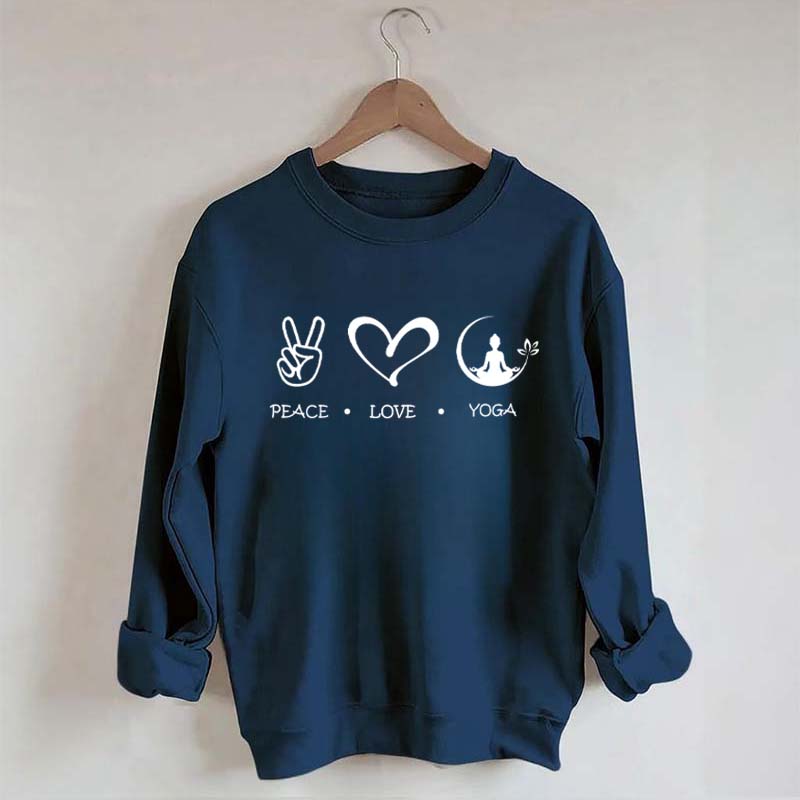 Love Peace Yoga Meditation Sweatshirt