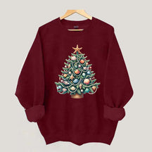 Seashell Christmas on The Beach Sweatshirt