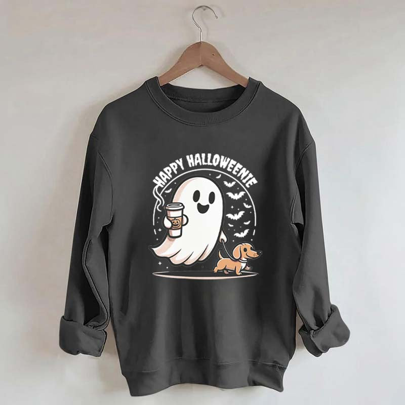 Dachshund Coffee Ghost Sweatshirt