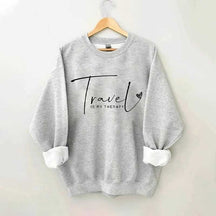 Travel Is My Therapy Sweatshirt