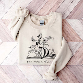 Floral One More Chapter Bookish Sweatshirt