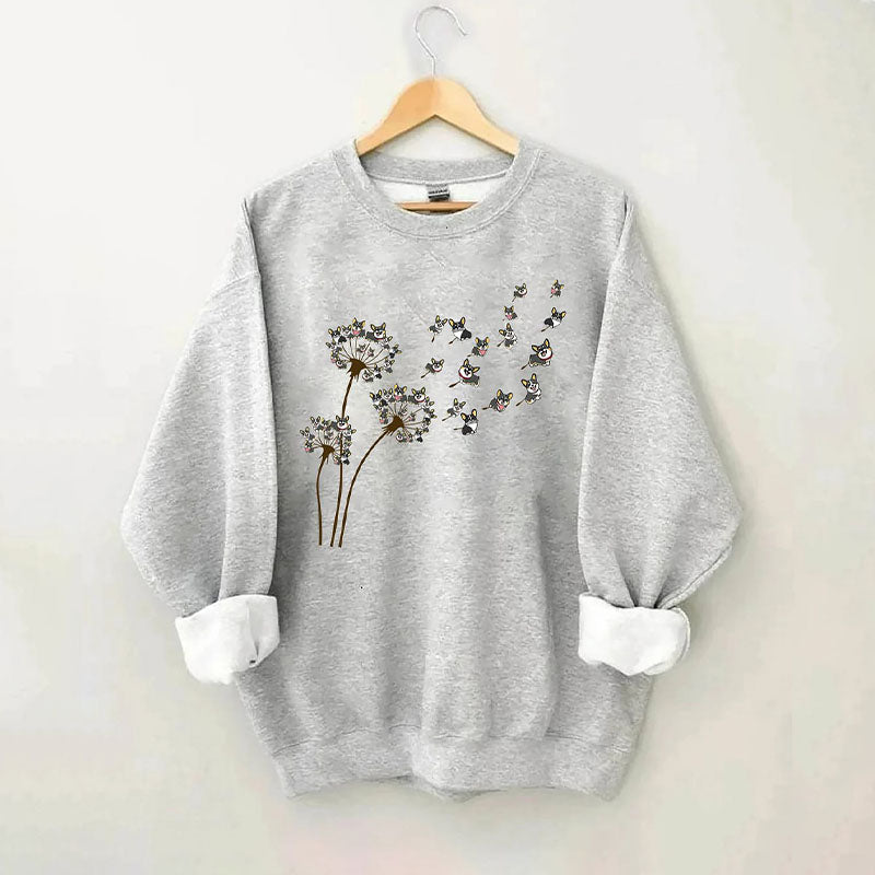 Dandelion Corgi Flower Sweatshirt