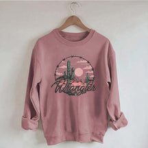 Distressed Western Cowgirl Sweatshirt