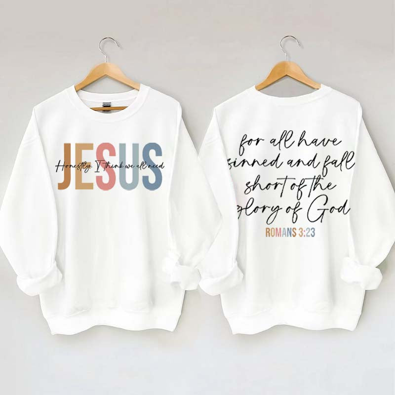 Jesus Women Religious Minimal Sweatshirt