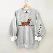 Dachshund Christmas Light Sweatshirt