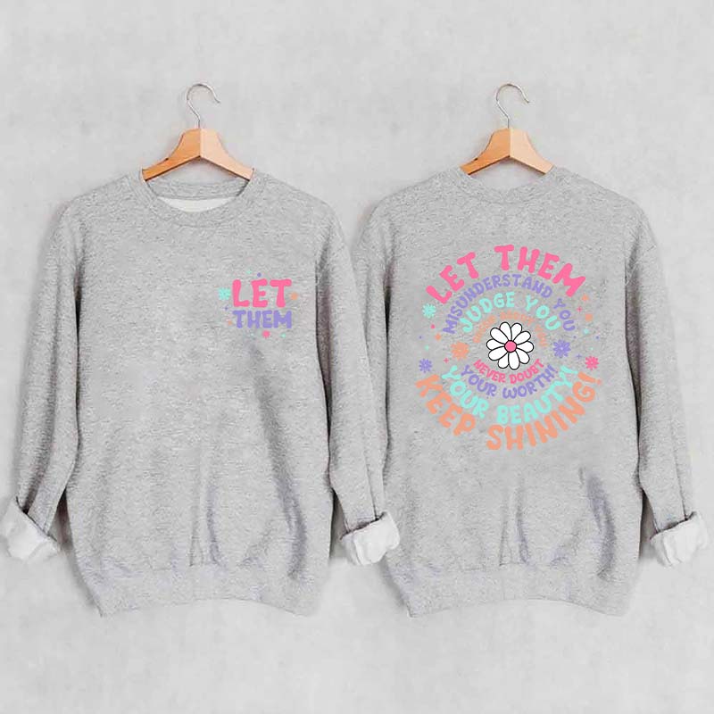 Let Them Women Sunflower Sweatshirt