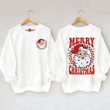 Retro Merry Christmas Santa Sweatshirt