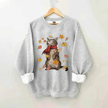 Cats Autumn Fall Sweatshirt