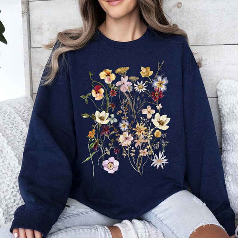 Meadow Pressed Flower Sweatshirt