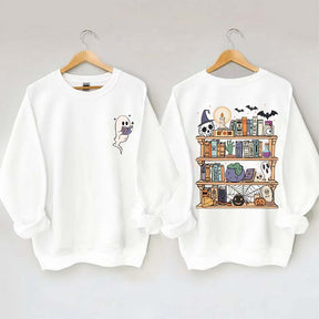 Ghost Book Reader Enthusiast Sweatshirt