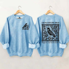 Vintage Crows Before Bros Support Your Local Murder Sweatshirt