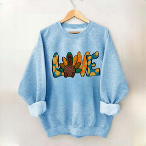 Love Turkey Thanksgiving Sweatshirt