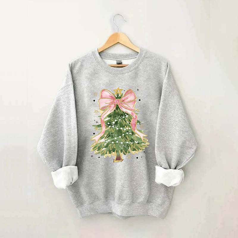 Watercolor Christmas Tree Sweatshirt