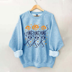 Pumpkin Skeleton Halloween Sweatshirt