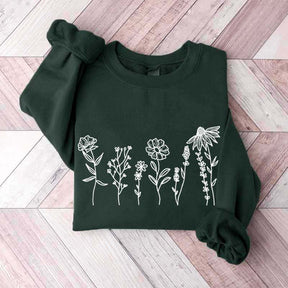 Wildflowers Floral Women Sweatshirt