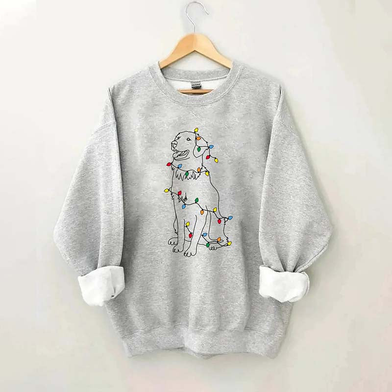 Cute Golden Retriever Christmas Sweatshirt