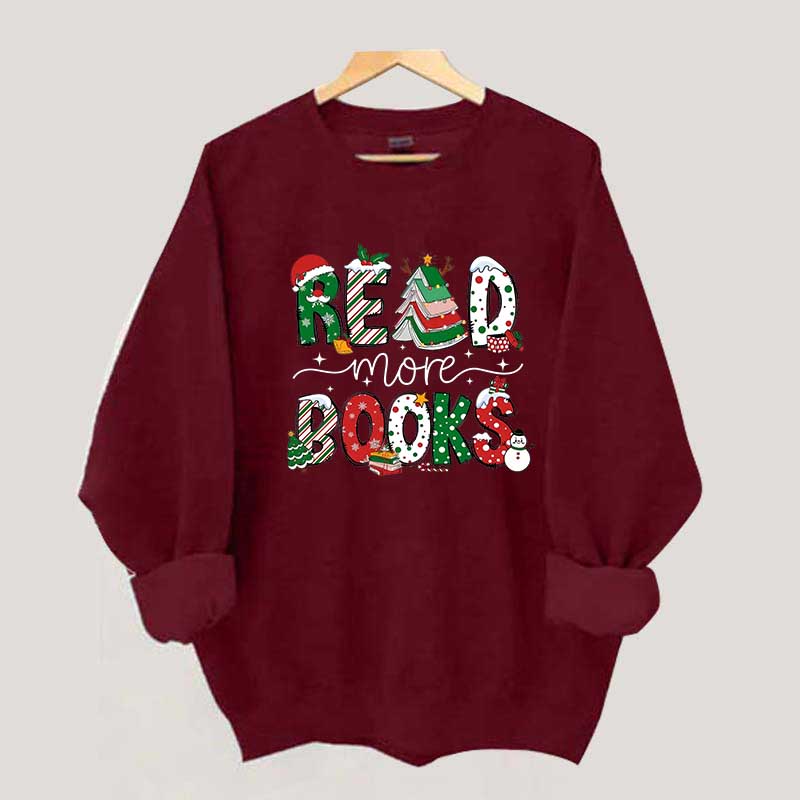 Christmas Reading Book Sweatshirt