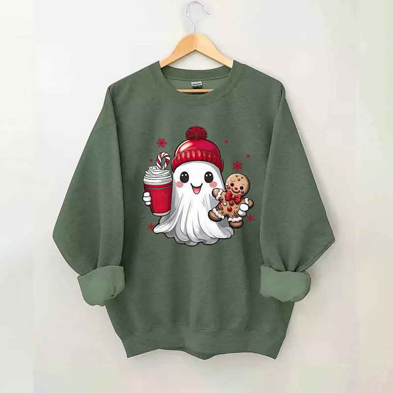 Cute Christmas Ghost Sweatshirt