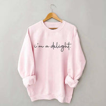 I'm A Delight Printed Sweatshirt