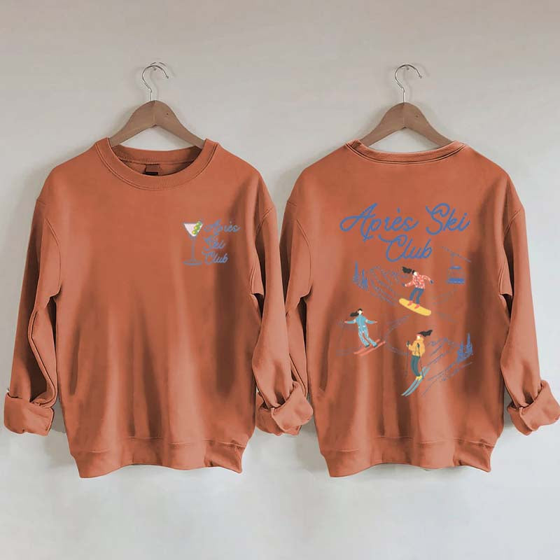 Retro Apres Ski Cute Adventure Sweatshirt