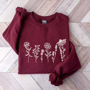 Wildflowers Floral Women Sweatshirt