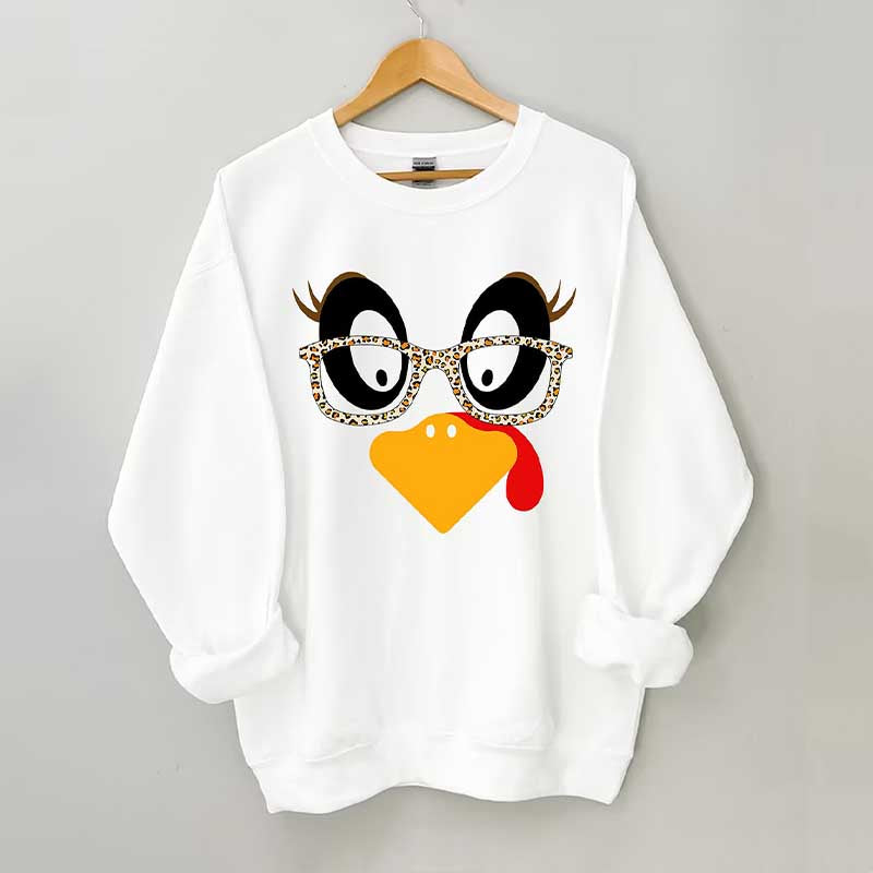 Cute Turkey Fall Thanksgiving Sweatshirt