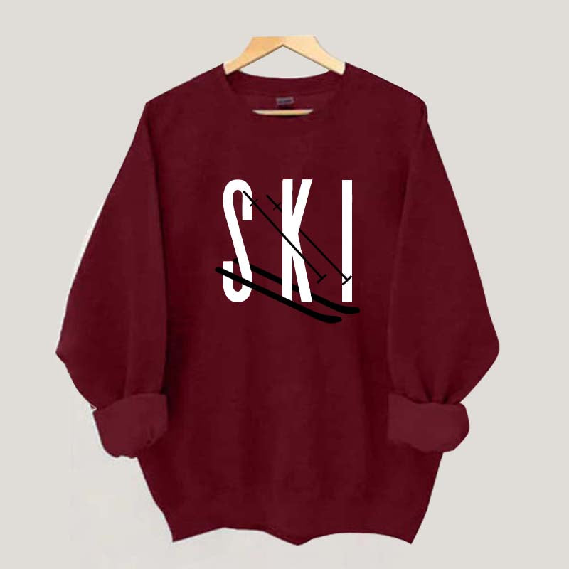 Snow Skiing Womens Gifts Sweatshirt