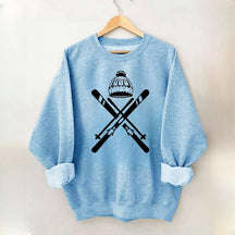 Ski Helmet Winter Sweatshirt