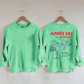 Vintage Inspired Apres Ski Social Club Sweatshirt