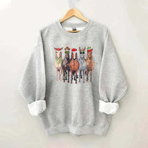 Horses Merry Christmas Sweatshirt